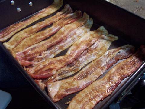 Sugar-coated bacon