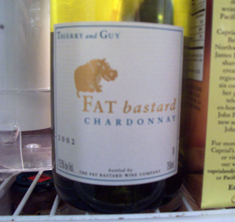 Fat Bastard wine label