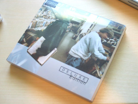 Endtroducing: Deluxe Edition, complete with snappy plastic sleeve.