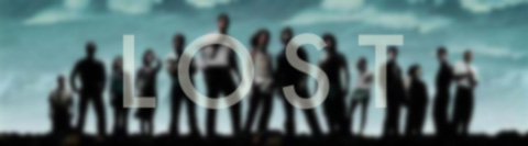 The major players of 'Lost', blurred behind the title.