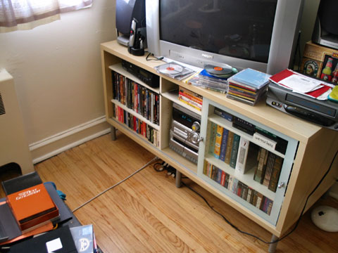 Our TV and TV stand
