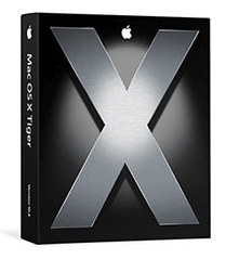 the Mac OS X Tiger box