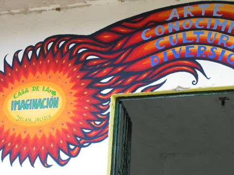Painted lettering in Yelapa.
