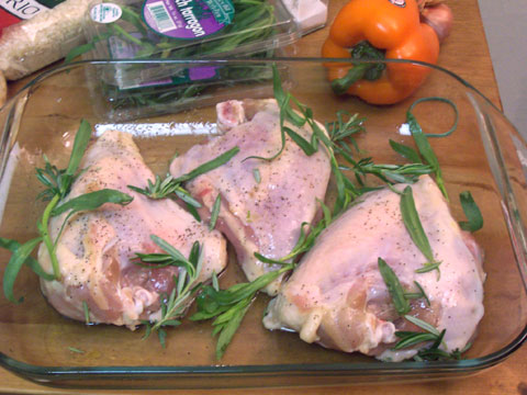 Chicken before cooking