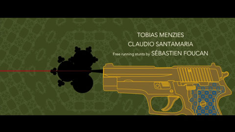 An image from the title seqence of Casino Royale.