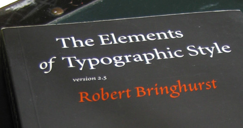 Elements of Typographic Style cover title