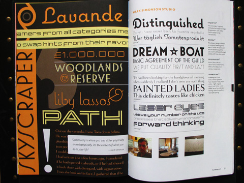 Showings and thoughts from Mark Simonson.