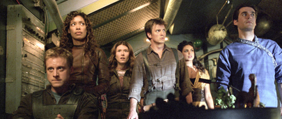 The crew, looking mildly concerned.