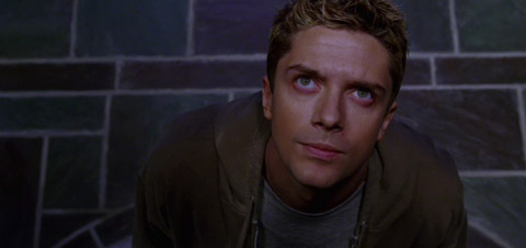 Eddie Brock looks up, trying to figure out 